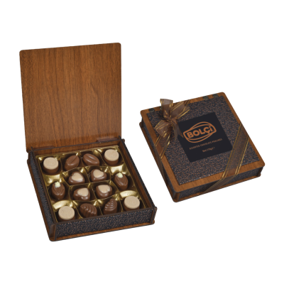 Comprar Caja bombones surtidos 'Madera & Cuero bronze' 170g