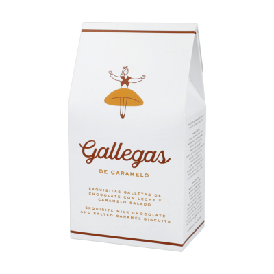 Comprar Estuche 'Gallegas de nata' galletas de nata, chocolate con leche y caramelo 165g