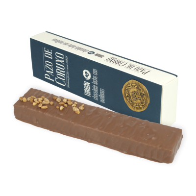 Comprar Estuche turrón chocolate con leche praliné y avellanas 160g