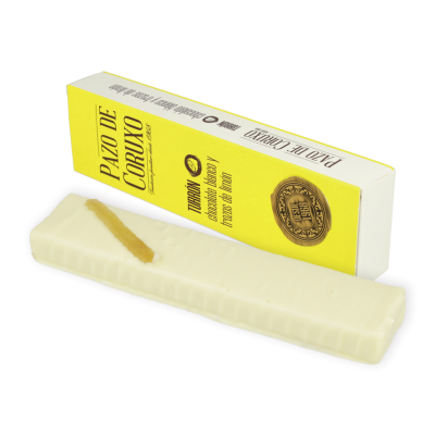 Comprar Estuche turrón chocolate blanco con limón 160g