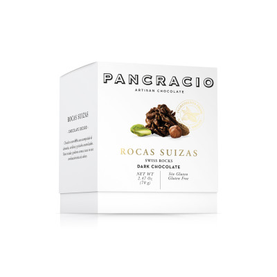 Comprar Mini box Pancracio Rocas suizas chocolate negro 70g