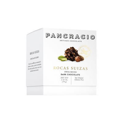 Comprar Mini box Pancracio Rocas suizas chocolate negro 70g
