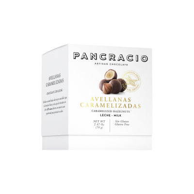 Comprar Mini box Pancracio Avellanas caramelizadas chocolate con leche 70g