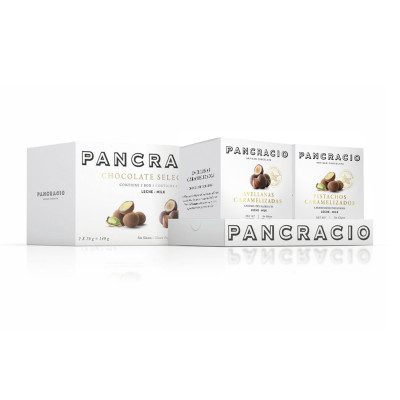 Comprar Estuche Selection Pancracio pistachos y avellanas caramelizadas chocolate con leche 140g