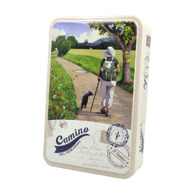 Comprar Lata bombones praliné leche 'Camino de Santiago' 150g