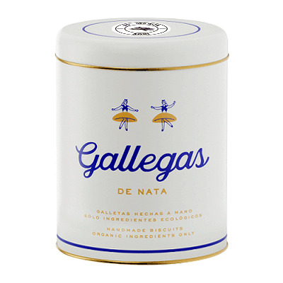 Comprar Lata personalizada 'Gallegas de nata' galletas de nata artesanales Eco 250g