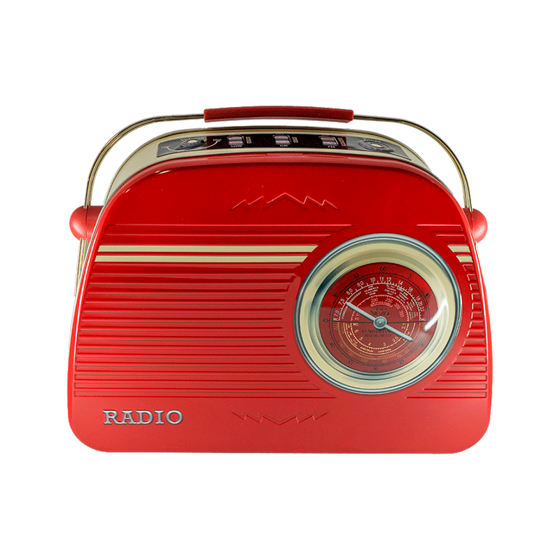 Comprar Lata bombones praliné leche 'Radio redonda' roja 450g a domicilio