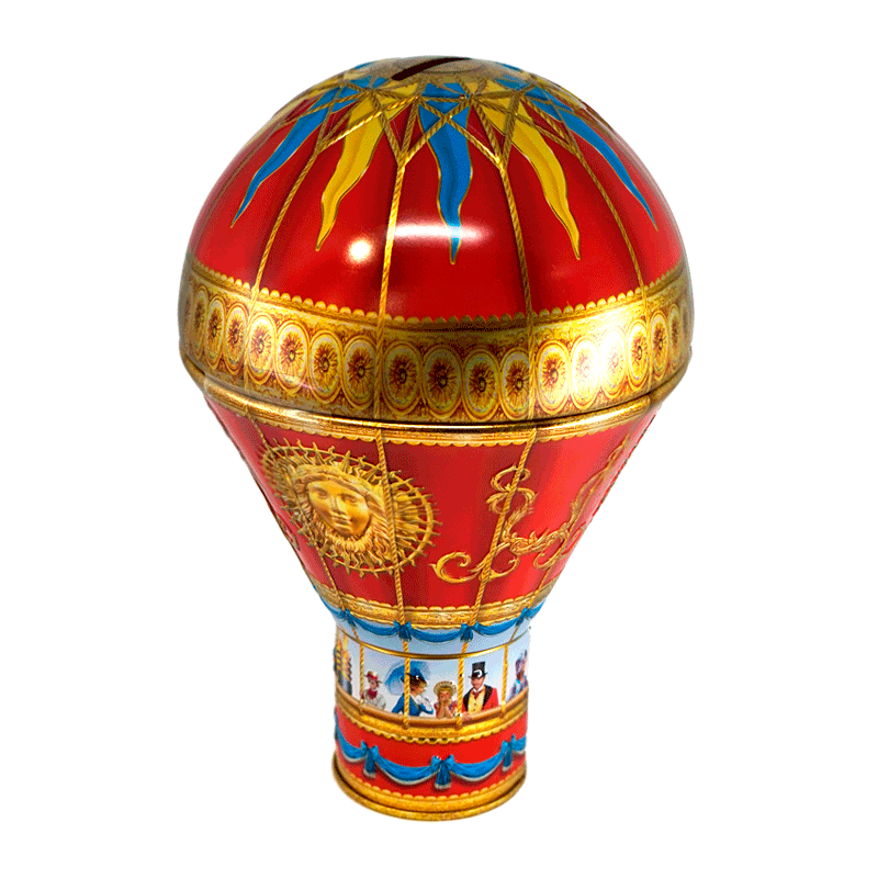 Comprar Lata bombones praliné leche 'Globo Victorian rojo' 150g a domicilio