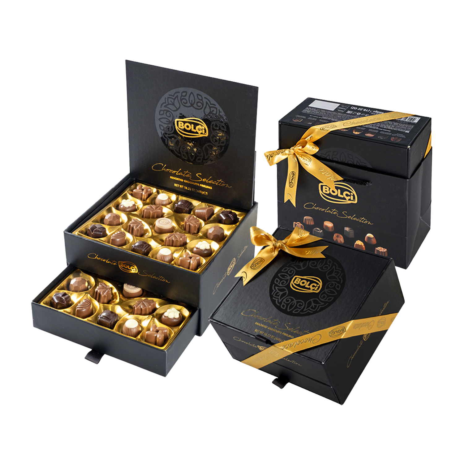 Comprar Caja bombones surtidos 'Joyero negro' 460g a domicilio